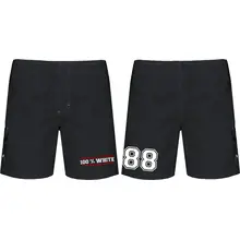 Bestickte Herren Badehose - 100% White Vorder- und Rückseite