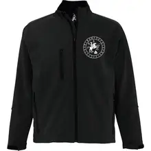 Bestickte Herren Softshelljacke "3-lagig" - Odin und Sleipnir Vorderseite