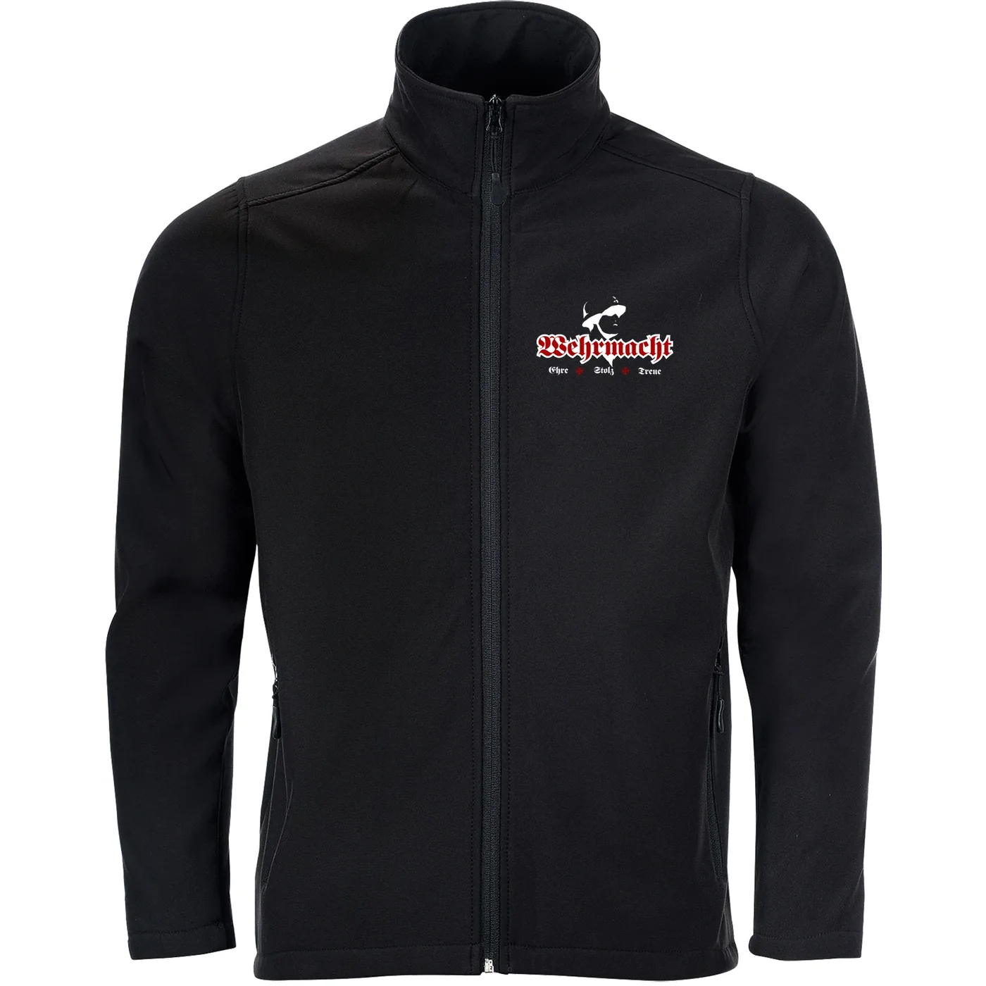 Bestickte Herren Softshelljacke "2-lagig" - Wehrmacht, ehre stolz treue