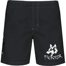 Bestickte Herren Badehose - Fenrir Vorderseite