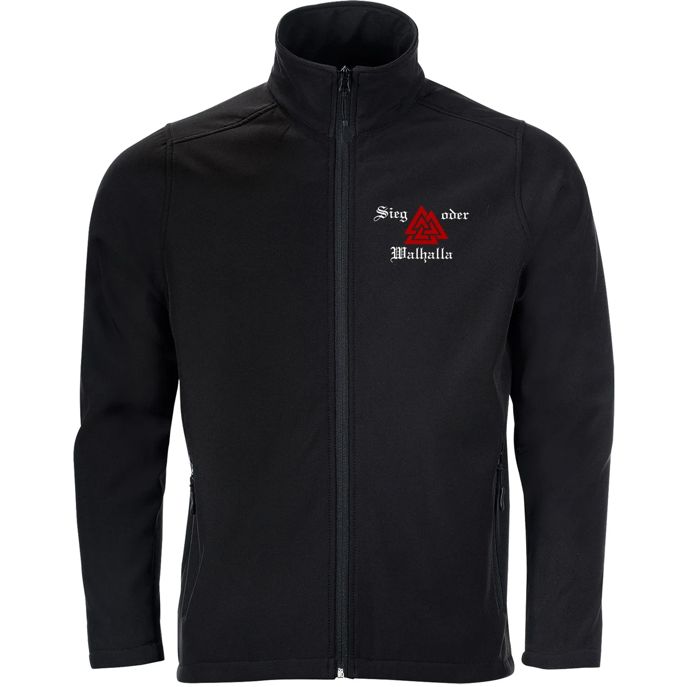 Bestickte Herren Softshelljacke "2-lagig" - Sieg oder Walhalla