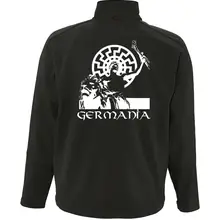 Bestickte Herren Softshelljacke "3-lagig" - Germania Rückseite