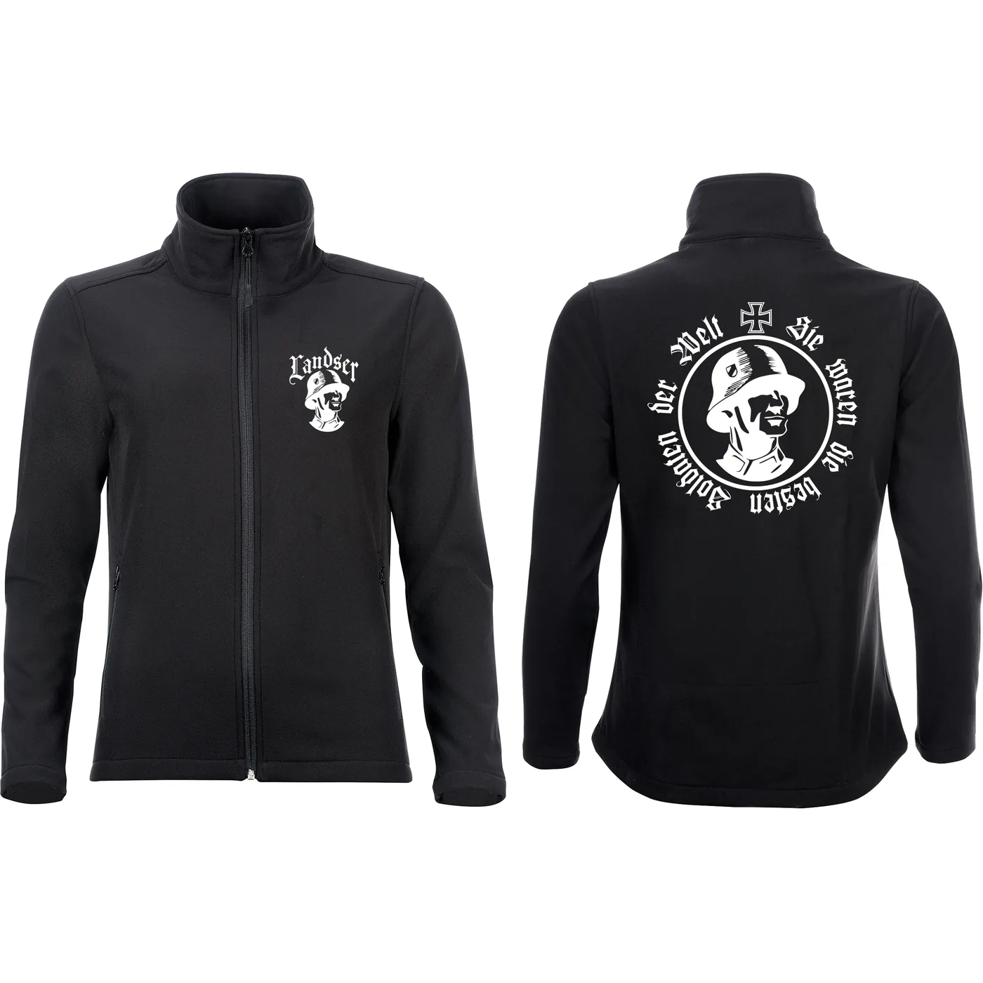 Bestickte Damen Softshelljacke "2-lagig" - Sie waren die besten Soldaten der Welt