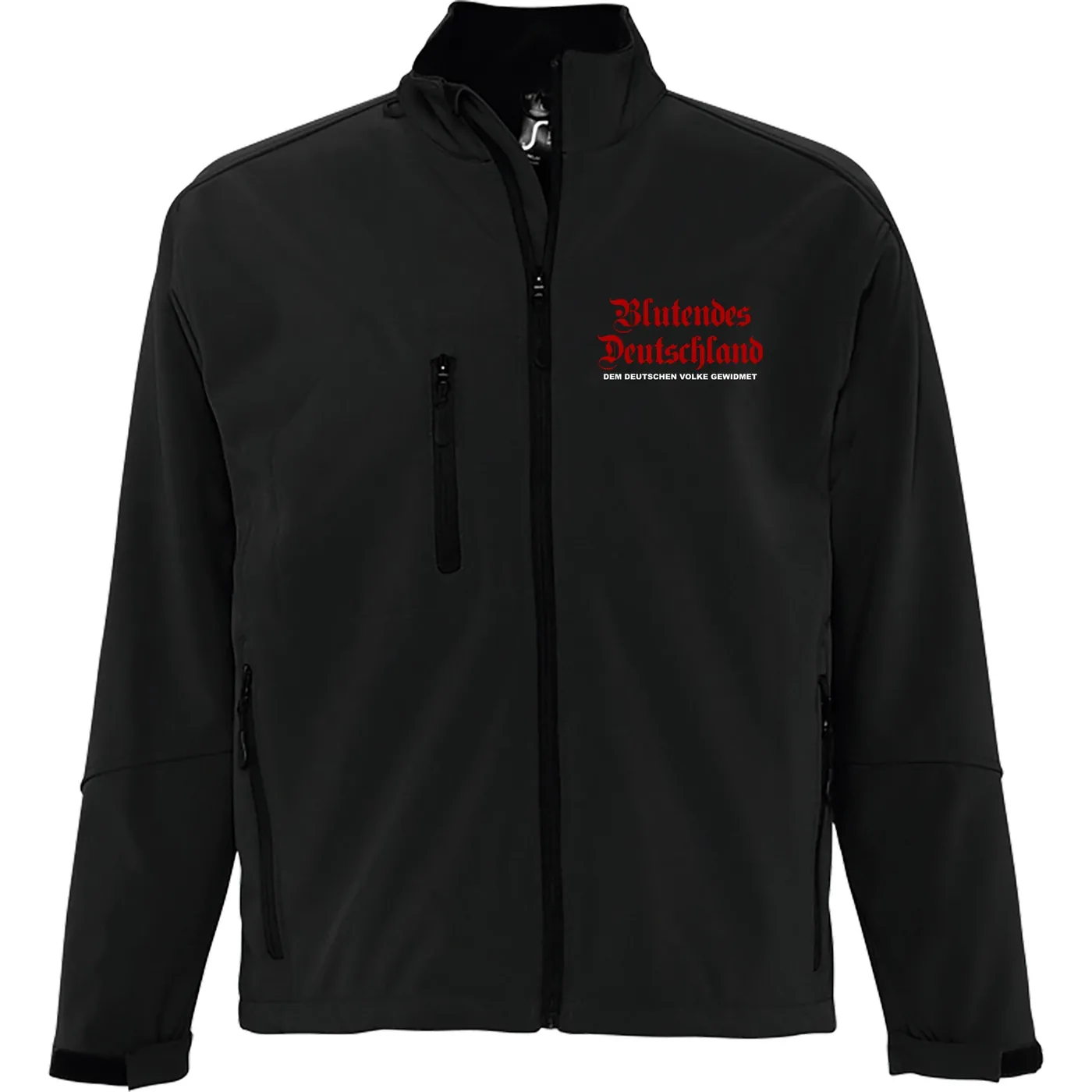Bestickte Herren Softshelljacke "3-lagig" - Blutendes Deutschland
