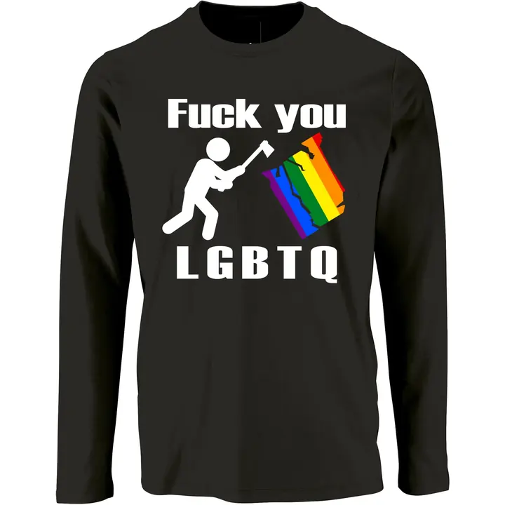 Herren Langarm Shirt - Fuck you, LGBTQ