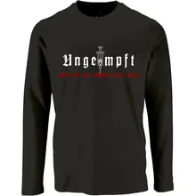 Herren Langarm Shirt - Ungeimpft, Steckt euch eure Impfung in den Arsch - gewählte Variante