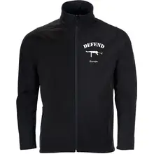 Bestickte Herren Softshelljacke "2-lagig" - Defend Europe Vorderseite