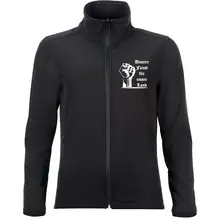 Bestickte Damen Softshelljacke "2-lagig" - Unsere Faust für unser Land Vorderseite