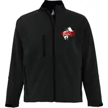 Bestickte Damen Softshelljacke "3-lagig" - See you in Walhalla, Totenkopf - gewählte Variante