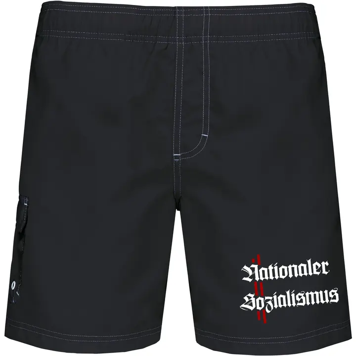 Bestickte Herren Badehose - Nationaler Sozialismus