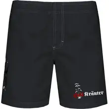 Bestickte Herren Badehose - Heil Kräuter Vorderseite