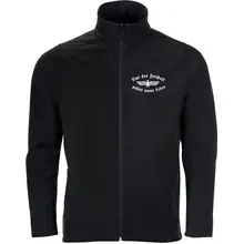 Bestickte Herren Softshelljacke "2-lagig" - Nur der Freiheit gehört unser Leben Vorderseite