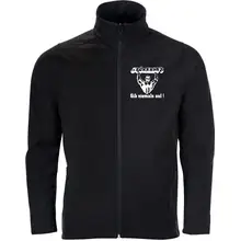 Bestickte Herren Softshelljacke "2-lagig" - Störkraft gib niemals auf - gewählte Variante