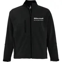 Bestickte Herren Softshelljacke "3-lagig" - Widerstand lässt sich nicht verbieten - gewählte Variante
