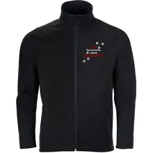 Bestickte Herren Softshelljacke "2-lagig" - Stoppt Tierversuche, nehmt Kinderschänder - gewählte Variante