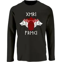 Herren Langarm Shirt - Geri und Freki - gewählte Variante