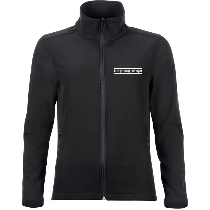Bestickte Damen Softshelljacke "2-lagig" - Klagt nicht kämpft
