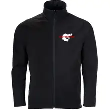 Bestickte Herren Softshelljacke "2-lagig" - Aus liebe zur Heimat Vorderseite