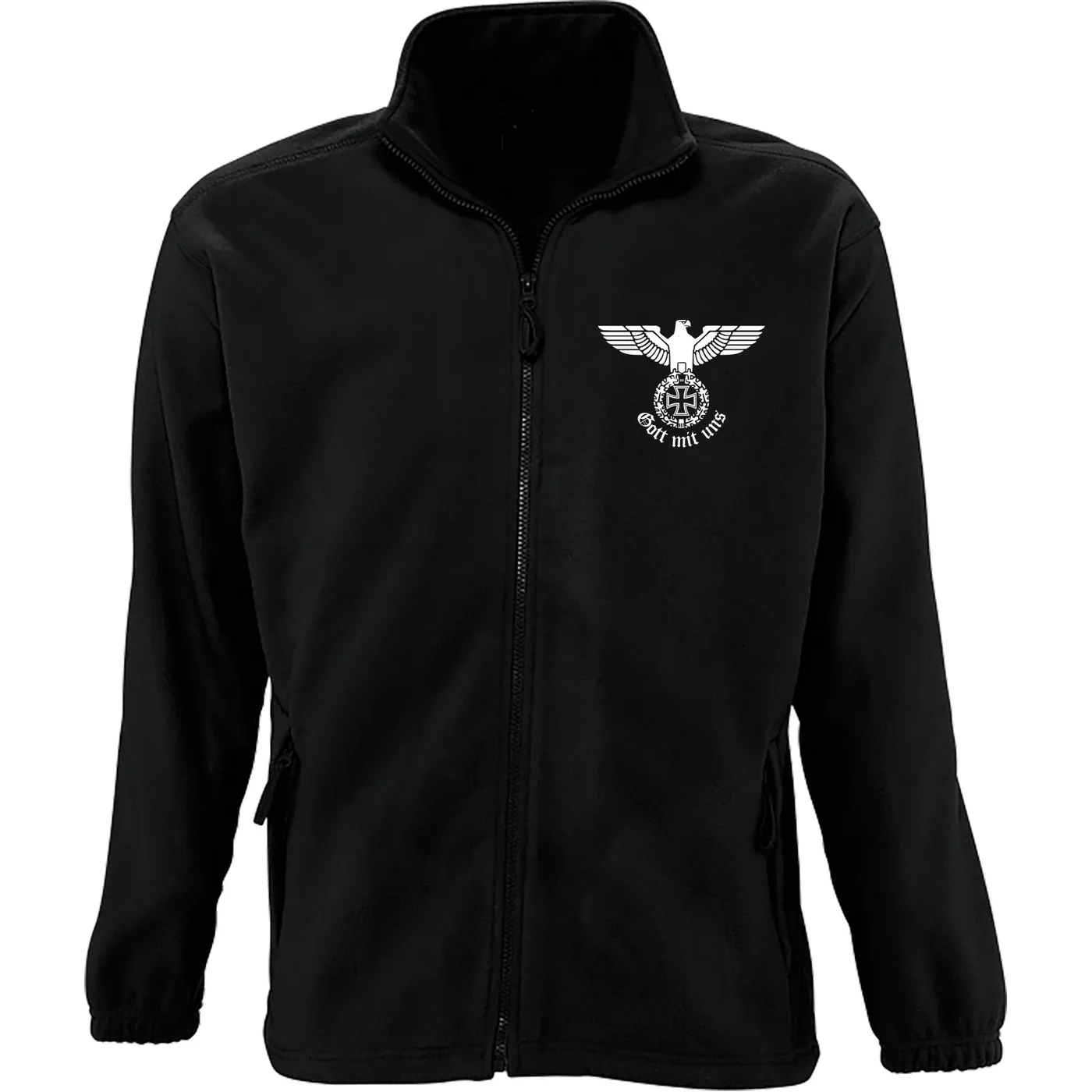 Bestickte Herren Standard Fleecejacke - Gott mit uns