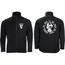 Bestickte Herren Softshelljacke "2-lagig" - Sie waren die besten Soldaten der Welt Vorder- und Rückseite
