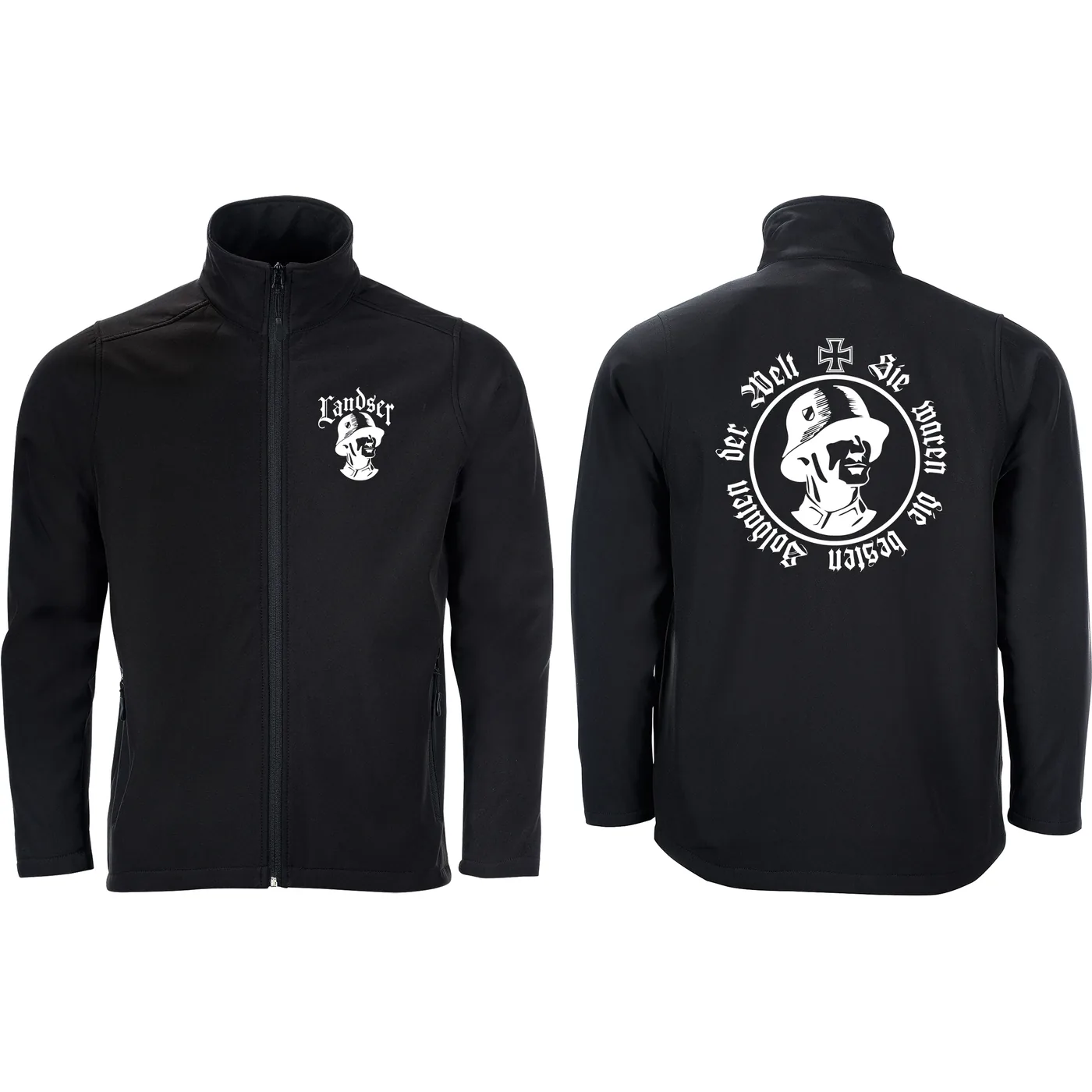 Bestickte Herren Softshelljacke "2-lagig" - Sie waren die besten Soldaten der Welt