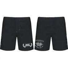 Bestickte Herren Badehose - Anti-Antifa Vorder- und Rückseite