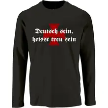 Herren Langarm Shirt - Deutsch sein, heißt treu sein - gewählte Variante