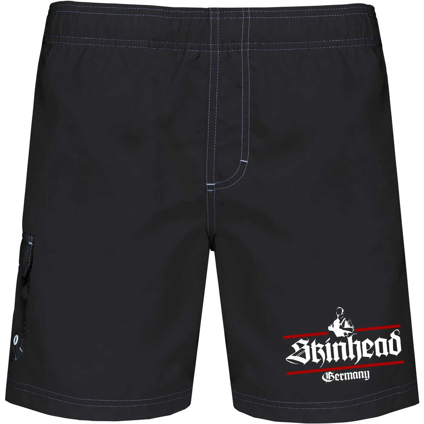 Bestickte Herren Badehose - Skinhead Germany