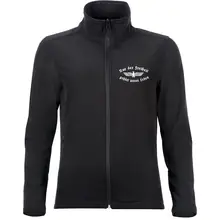 Bestickte Damen Softshelljacke "2-lagig" - Nur der Freiheit gehört unser Leben Vorderseite