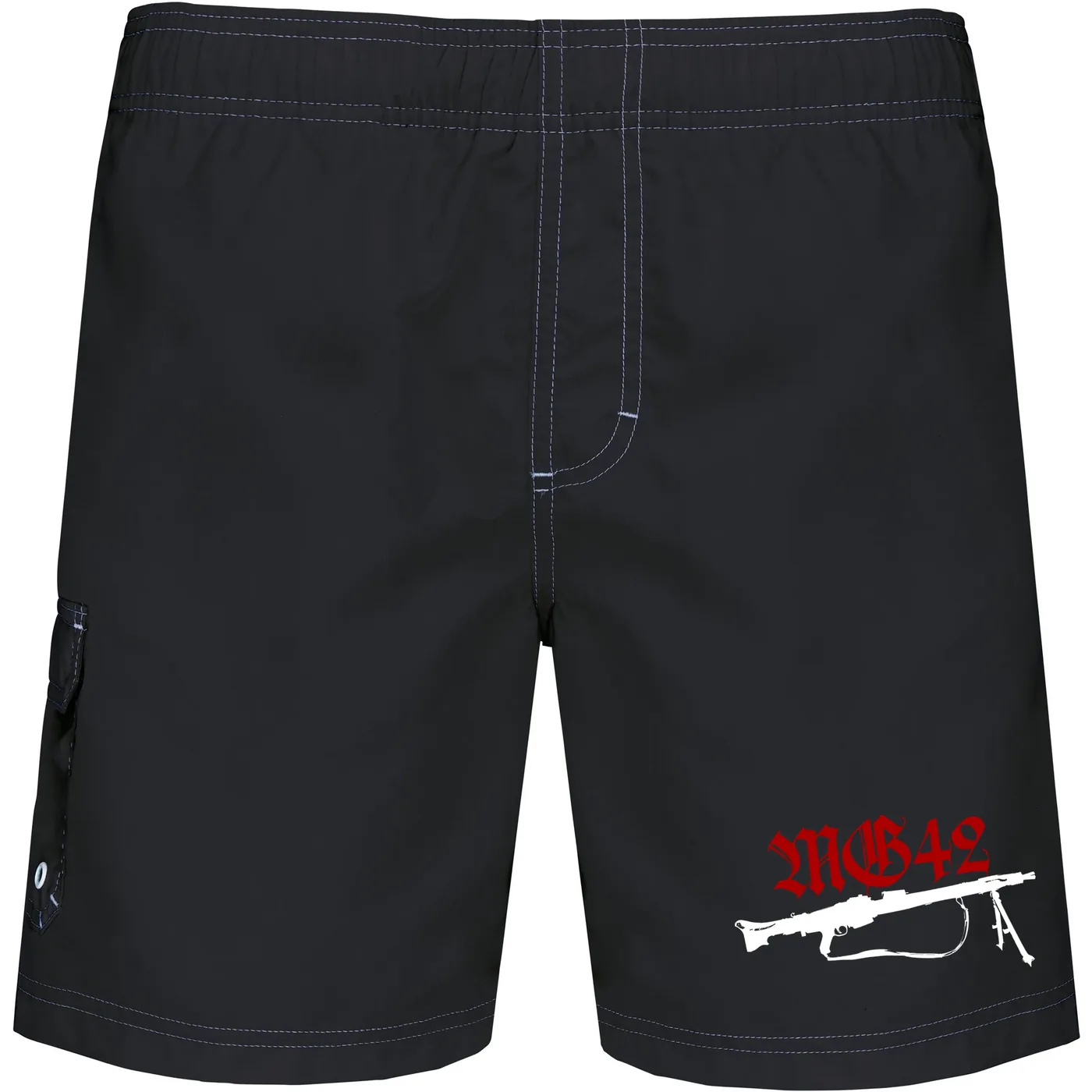 Bestickte Herren Badehose - Mg42 Einigkeit, Recht und Freiheit