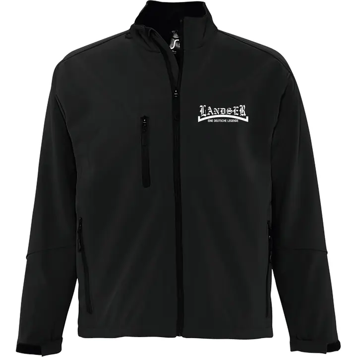 Bestickte Damen Softshelljacke "3-lagig" - Landser, weiß