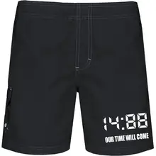 Bestickte Herren Badehose - 1488 Our time will come Vorderseite