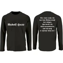 Herren Langarm Shirt - Rudolf Hess - gewählte Variante