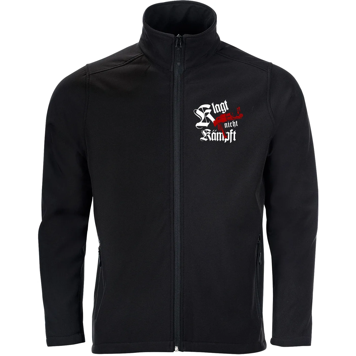 Bestickte Herren Softshelljacke "2-lagig" - Klagt nicht kämpft, Ak47