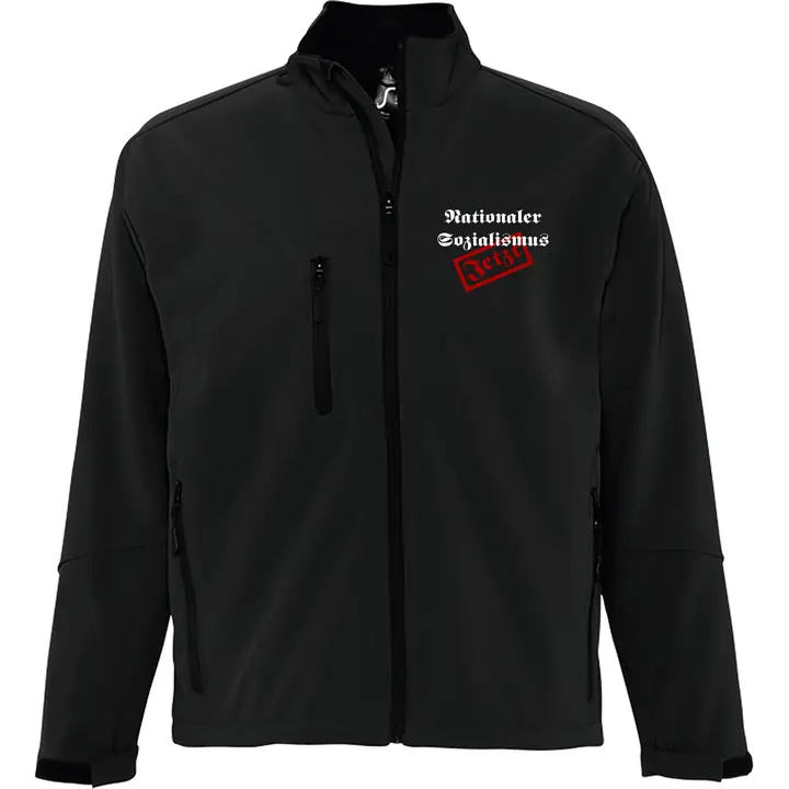 Bestickte Damen Softshelljacke "3-lagig" - Nationaler Sozialismus jetzt