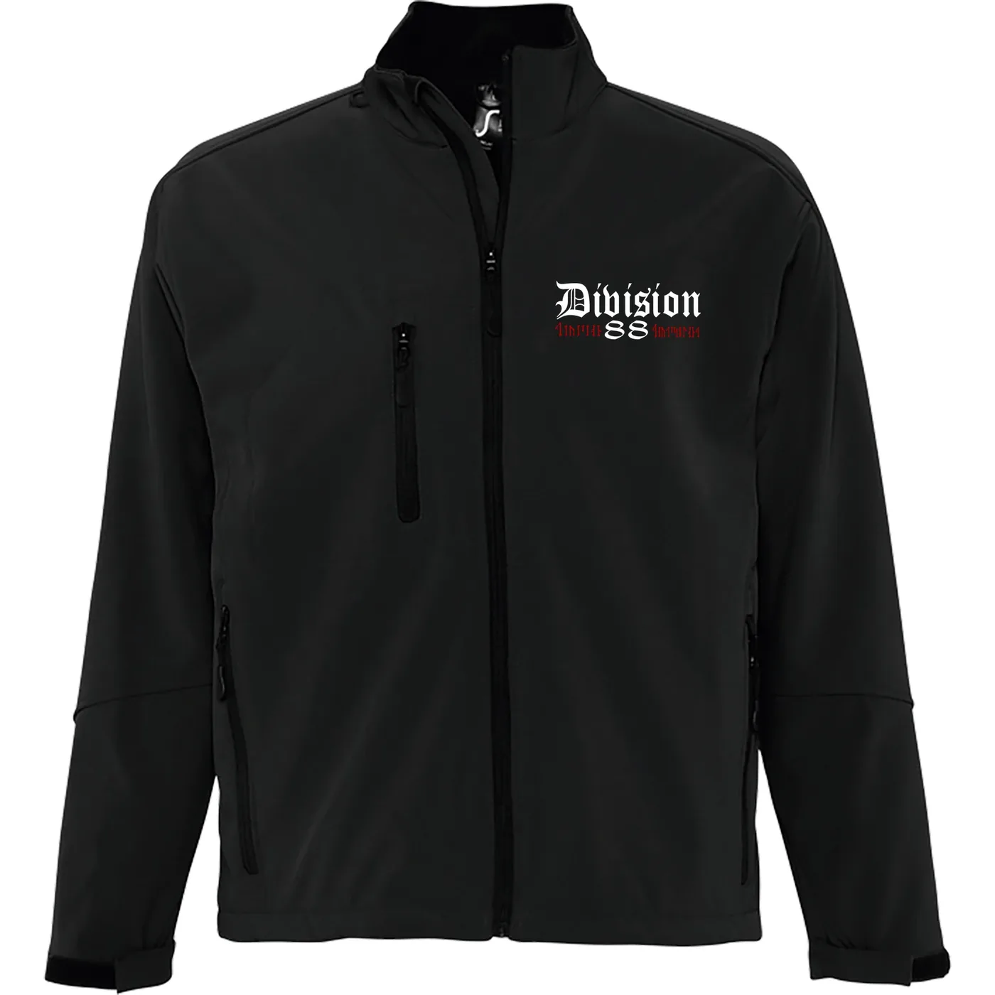 Bestickte Damen Softshelljacke "3-lagig" - Division 88 Runen