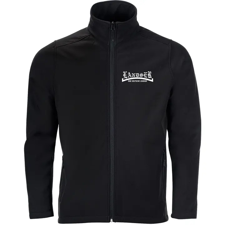 Bestickte Herren Softshelljacke "2-lagig" - Landser, weiß