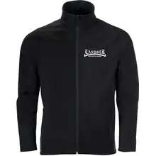 Bestickte Herren Softshelljacke "2-lagig" - Landser, weiß Vorderseite