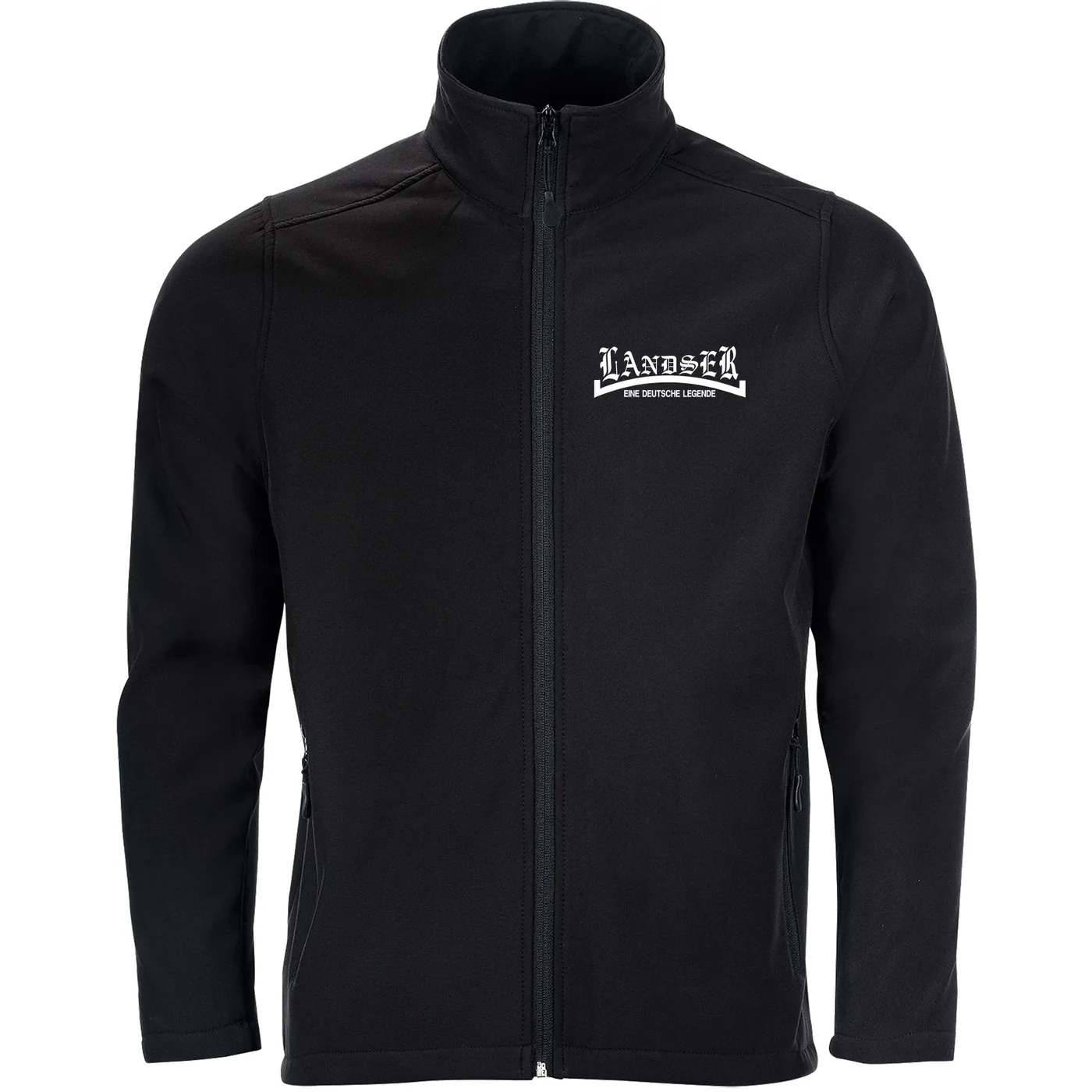Bestickte Herren Softshelljacke "2-lagig" - Landser, weiß