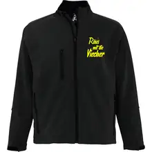 Bestickte Damen Softshelljacke "3-lagig" - Raus mit die Viecher - gewählte Variante