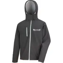 Bestickte Herren Softshell Kapuzenjacke - Werwolf Germany ohne Wolf - gewählte Variante