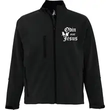 Bestickte Damen Softshelljacke "3-lagig" - Odin statt Jesus - gewählte Variante