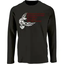 Herren Langarm Shirt - Odins Raben werden kommen Vorderseite