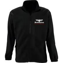 Bestickte Herren Standard Fleecejacke - Revolution Deutschland Vorderseite