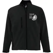 Bestickte Damen Softshelljacke "3-lagig" - Zukunft statt BRD Vorderseite