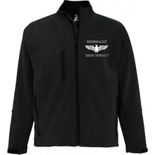 Bestickte Herren Softshelljacke "3-lagig" - Wehrmacht denn sowas Vorderseite