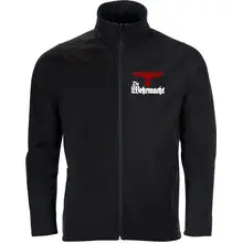 Bestickte Herren Softshelljacke "2-lagig" - Die Wehrmacht Vorderseite