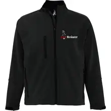 Bestickte Herren Softshelljacke "3-lagig" - Heil Kräuter Vorderseite