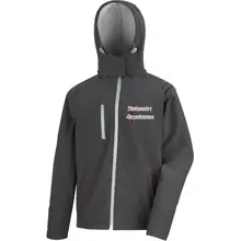 Bestickte Herren Softshell Kapuzenjacke - Nationaler Sozialismus Vorderseite