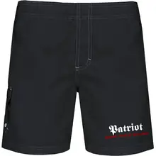 Bestickte Herren Badehose - Patriot Vorderseite